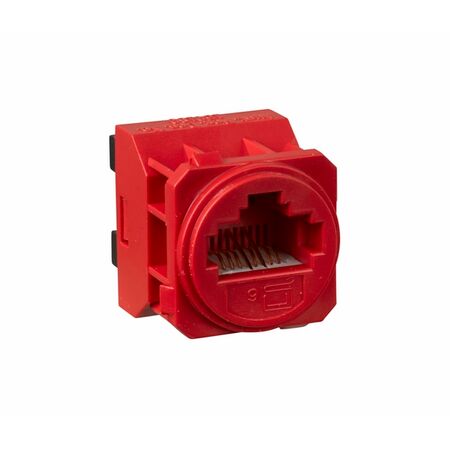 RJ45 Socket Cat6 UTP 8 Contacts | Red | Easy Installation by Legrand