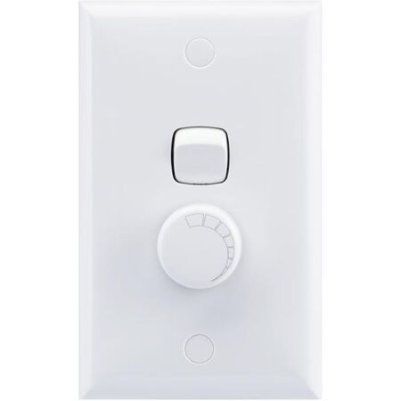 Rotary Dimmer Switch 250VA | 2 Wire Trailing Edge | White Finish by Legrand