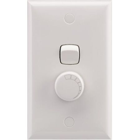 Vertical Rotary Dimmer 400VA | Leading Edge | Flicker Free | White by Legrand
