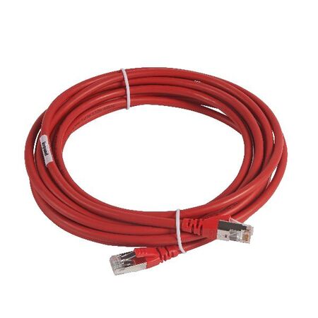 Cat6 U/UTP RJ45 Patch Cord 3m | High-Speed Data | Red by Legrand