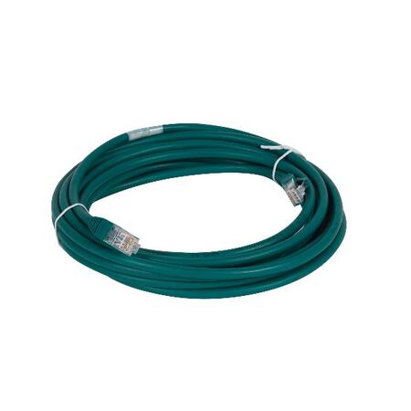 Cat6A U/UTP RJ45 Patch Cord 5m | 10 Gbps Ethernet | Green by Legrand