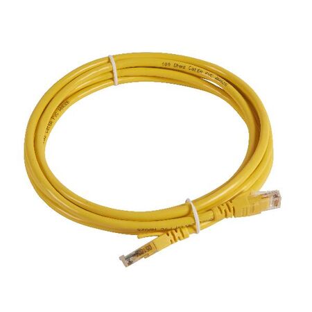 Cat6A RJ45 Patch Cord 3m | 10 Gbit/s | Yellow PVC by Legrand