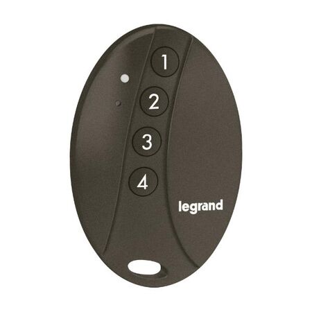 Wireless Scene Remote Control | 2.4GHz Zigbee | 4 Buttons | Grey by Legrand