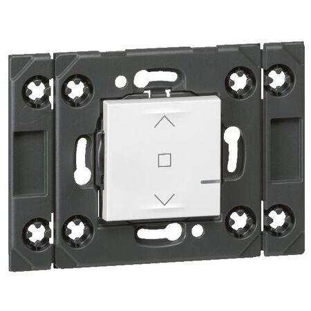 Wireless Blind Switch Mechanism | 2 Module Horizontal | Smart Control | White by Legrand