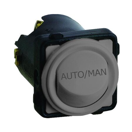 Engraved Rocker Switch 2 Way 16AX | AUTO/MAN | Urban Grey by Legrand