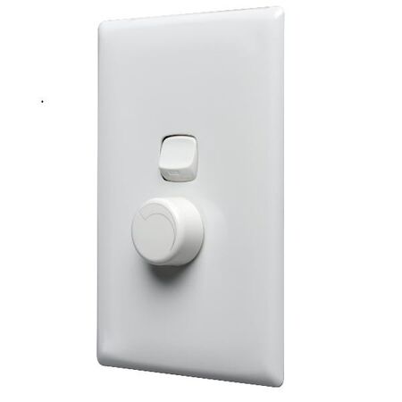 Rotary Dimmer Switch 2 Wire | Vertical Design | LED & Incandescent | White by Legrand