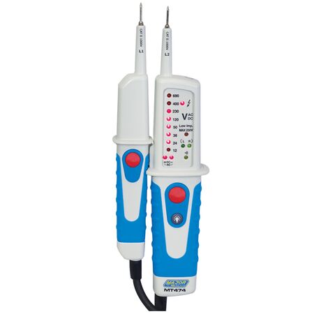 690V AC/DC Voltage Tester | 12V to 690V Range | CAT IV 600V & CAT III 1000V Safety | LED Display by Majortech