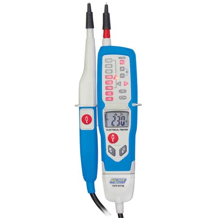 1000V AC/DC Voltage Tester | 6-1000V Range | Backlit LCD & LED Indication | Phase Detection by Majortech