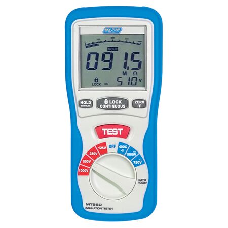 Digital Insulation Tester | 1V to 1000V AC Voltage Range | Large Dual Display & Continuity Buzzer | Majortech