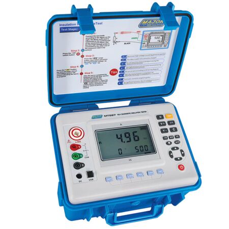 15kV Diagnostic Insulation Tester | 500V to 15kV Range | Digital Display & Memory Storage | Majortech