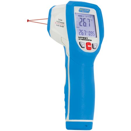 Dual Laser Infrared Thermometer | -50°C to 650°C | 12:1 Distance Ratio | Dual Laser Pointers by Majortech