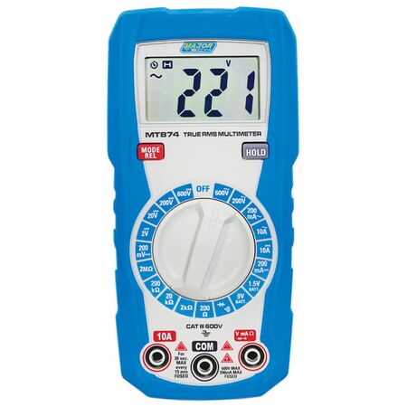 AC/DC TRMS Manual Ranging Multimeter | 600V | True RMS & 7 Functions | Durable Design by Majortech