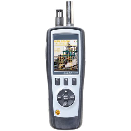Particle Counter | 2.8 Inch TFT LCD | Measures Air Temperature & Humidity | Micro SD Storage by Majortech