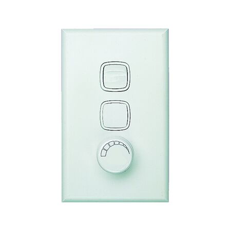 Rotary Dimmer Switch 1000VA | 2 Wire Trailing Edge | Vertical Control | White by Legrand