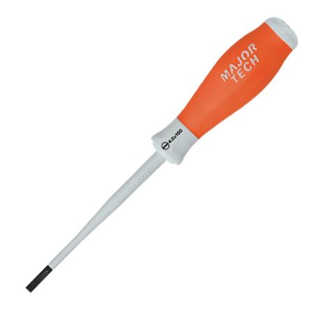 Slimline Insulated Screwdriver 4.0mm | 1000V AC/1500V DC | Soft Comfi-Grip & IEC Approved Design by Majortech