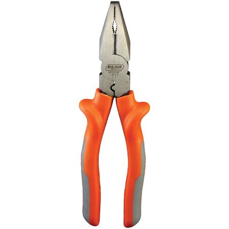 Electricians Plier with Crimper | Insulated to 10,000V | Ergonomic Handle | Suitable for Hard & Soft Wire by Majortech