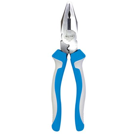 Combination Pliers with Crimper | 55# Carbon Steel | Ergonomic Insulated Handgrips | Precision Tool by Majortech