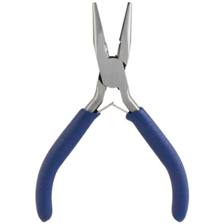 Mini Long Nose Pliers | High-Grade Carbon Steel Jaws | Non-Slip Softgrip Handle | Spring-Loaded by Majortech