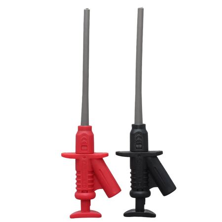 Power Clip Set | Flexible Insulated Shank | Compatible with 4mm Test Leads | Durable Design by Majortech