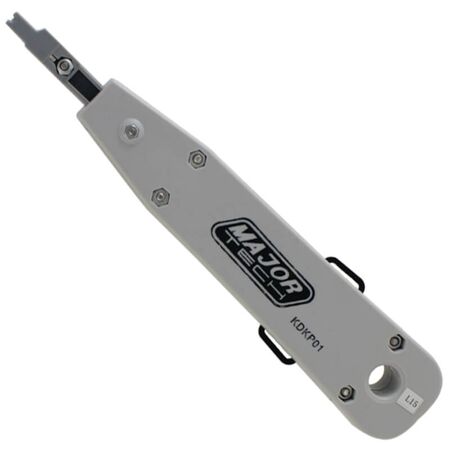 Punchdown Tool | Compatible with Krone & 110 Blades | High/Low Impact Adjuster | Lockable Blade Storage by Majortech