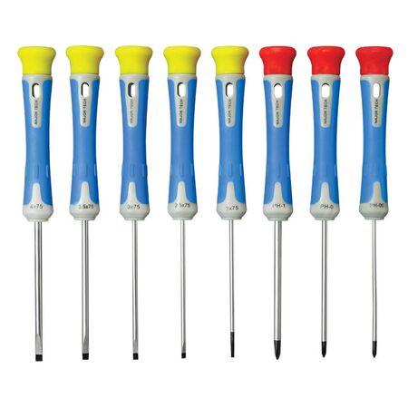 Precision Screwdriver Set | Flat & Phillips Tips | Durable & Versatile | 155mm to 168mm by Majortech