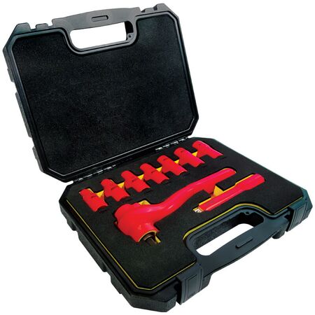 Insulated Spanner and Socket Set | 1000V AC/1500V DC | IEC 60900 Compliant | Chrome Vanadium Steel by Majortech