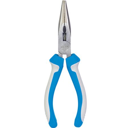 Long Nose Pliers 165mm | Heavy-Duty Insulated Handles | Durable 55# Carbon Steel by Majortech