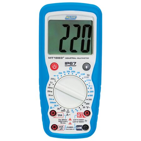 General Purpose Multimeter | AC Voltage 700V | DC Current 20A | Temperature Measurement by Majortech