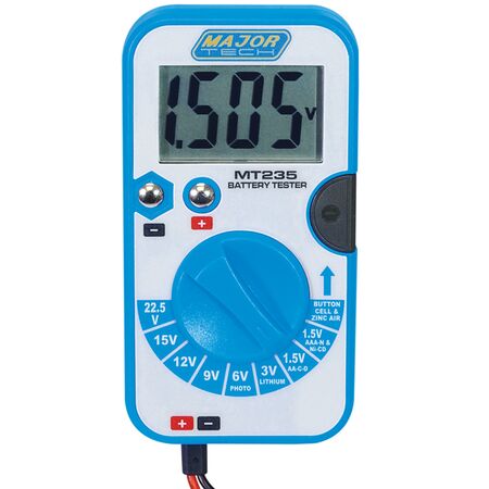Battery Tester for AAA, AA, C, D & Lithium | Clear LCD Display | User-Friendly Design by Majortech