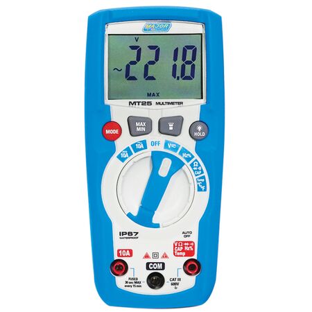 Compact Digital Multimeter | 600V AC Voltage | 10A DC Current | Backlit Display by Majortech
