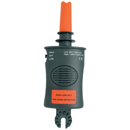 High Voltage NCV Detector | 50V to 132kV Range | Hi-Bright LED & Continuous Beep | Moulded Enclosure by Majortech