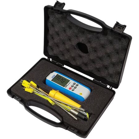 Single Input Thermometer Kit | -200°C to 1372°C Range | High Accuracy ±(0.5% + 2°C) | Durable Design by Majortech