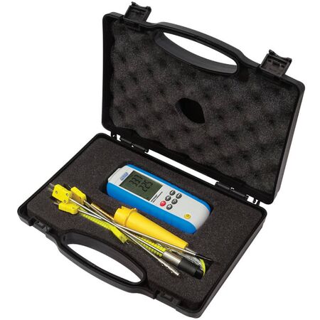 Thermometer Kit | Type-K & Type-J Support | -200°C to 1372°C Range | 0.1°C Resolution by Majortech