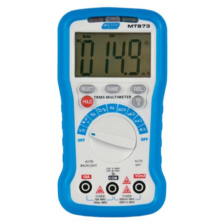 Digital Multimeter True RMS | 600V AC Voltage | 10A DC Current | Non-Contact Voltage Detection | Majortech