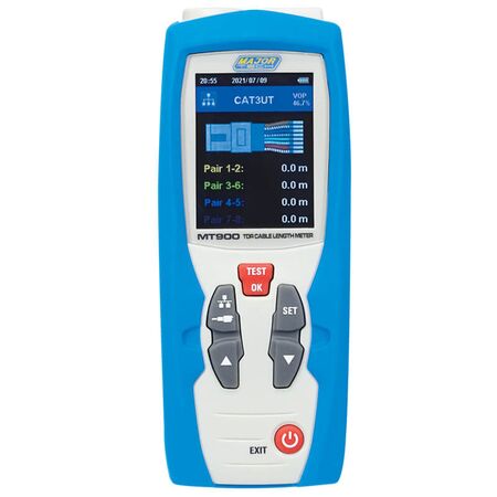 TDR Cable Length Meter | 2.4 km Range | Adjustable V.O.P. | 99 Memory Locations | Majortech