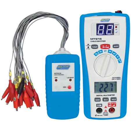 2-In-1 Cable Finder and DMM | 1V-600V AC Voltage | Digital Multimeter Functions | Cable Tracing System by Majortech