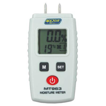Moisture Meter | 0.0% - 15.2% Measurement Range | Backlit LCD Display | Pocket-Sized by Majortech