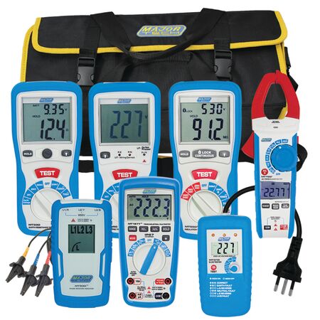 Electrical Contractors Test Kit | CAT IV 600V | Multi-Tester with Heavy Duty Case | IP67 Rated by Majortech