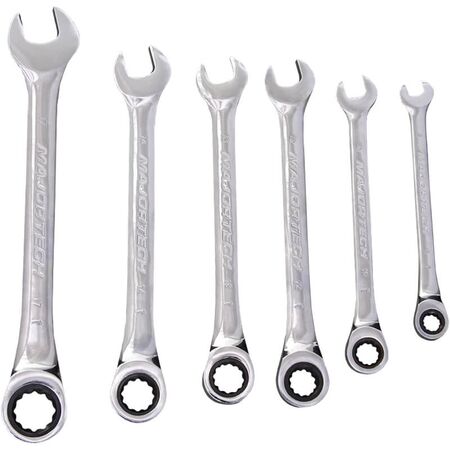 Ratchet Wrench Set | 360° Rotation | 12 Gripping Teeth | Mirror Polished by Majortech