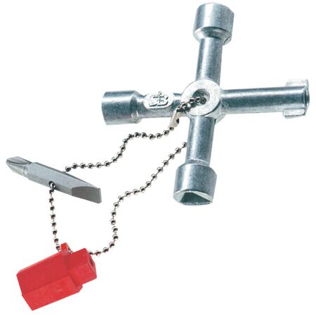 Universal Key | Durable Die-Cast Zinc | Multi-Purpose Maintenance Tool | Compact Design by Majortech