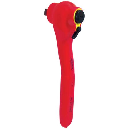 Insulated Reversible Ratchet Spanner | 1000V AC/1500V DC | Chrome Vanadium Steel | IEC 60900 Compliant by Majortech