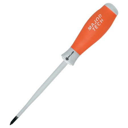 Insulated Screwdriver PH1 x 125mm | 1000V AC/1500V DC | Slimline Design & Soft Comfi-Grip by Majortech