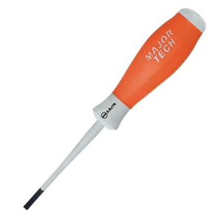Slimline Insulated Screwdriver 3.5mm x 75mm | 1000V AC/1500V DC | Soft Comfi-Grip Handle | IEC Approved by Majortech