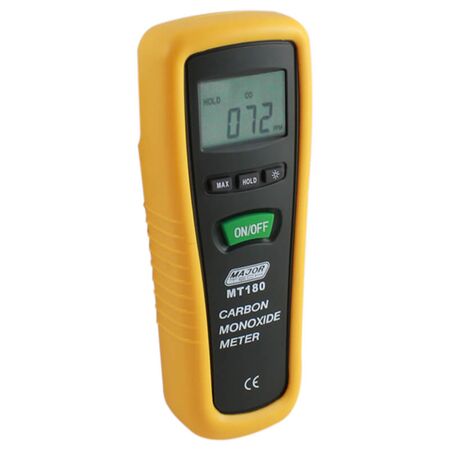 Carbon Monoxide Meter | 0-1999 PPM Range | Large LCD Display & Portable Design | by Majortech