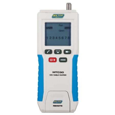 Voice Data Video Cable Mapper | 305m Range | Backlit LCD Display & Tone Generator by Majortech