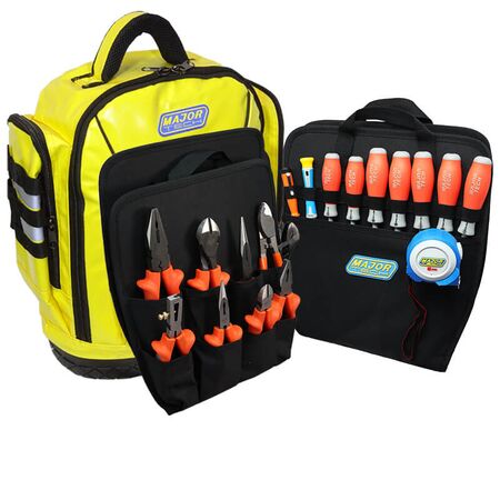 1000V Tool Backpack | Portable Workstation | Hands-Free Design | Durable Fabric by Majortech