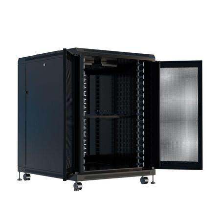18RU Server Rack | 800mm x 800mm | Perforated Doors | Cable Management by Certech