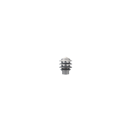 BL-100 Three Tier Bollard Head E27 Garden Light - Powder Coated Finish / E27