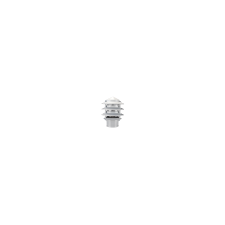 BL-100 Three Tier Bollard Head E27 Garden Light - Powder Coated Finish / E27
