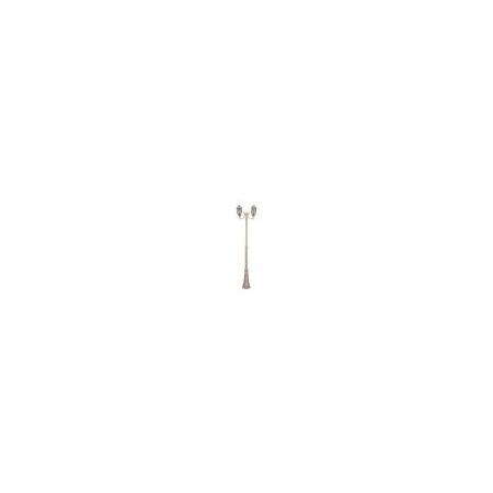 GT-1044 Vienna Twin Head Curved Arms Tall Post - Powder Coated Finish / B22